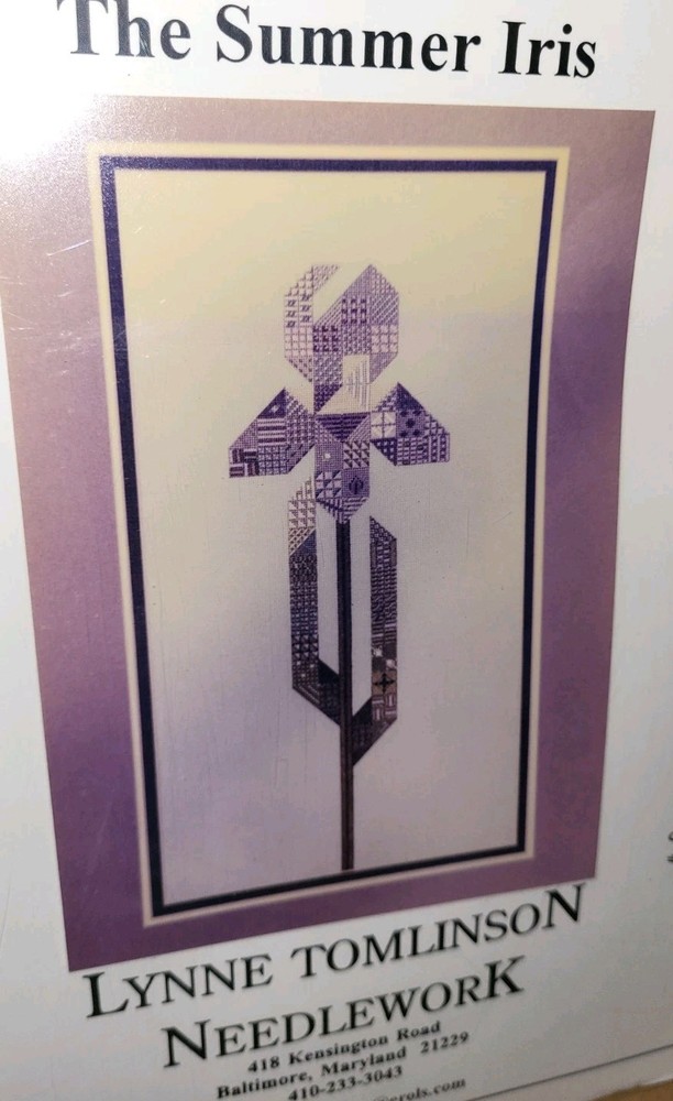 Lynne Tomlinson The Summer Iris Needlepoint Pattern Chart Graph Book