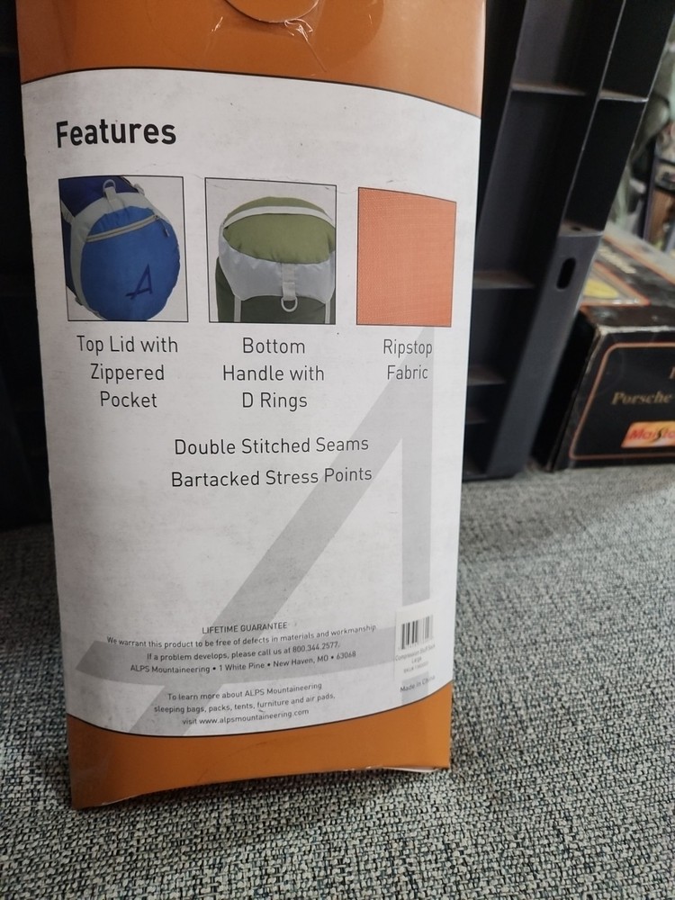 ALPS Mountaineering Compression Stuff Sack Large Black