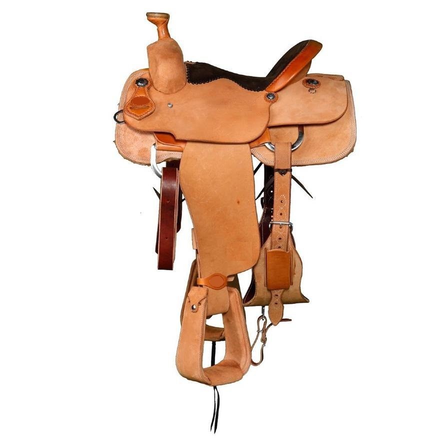 Horse Saddle Ranch Roping Leather Western Wade Tree A Fork Work Trail Tack