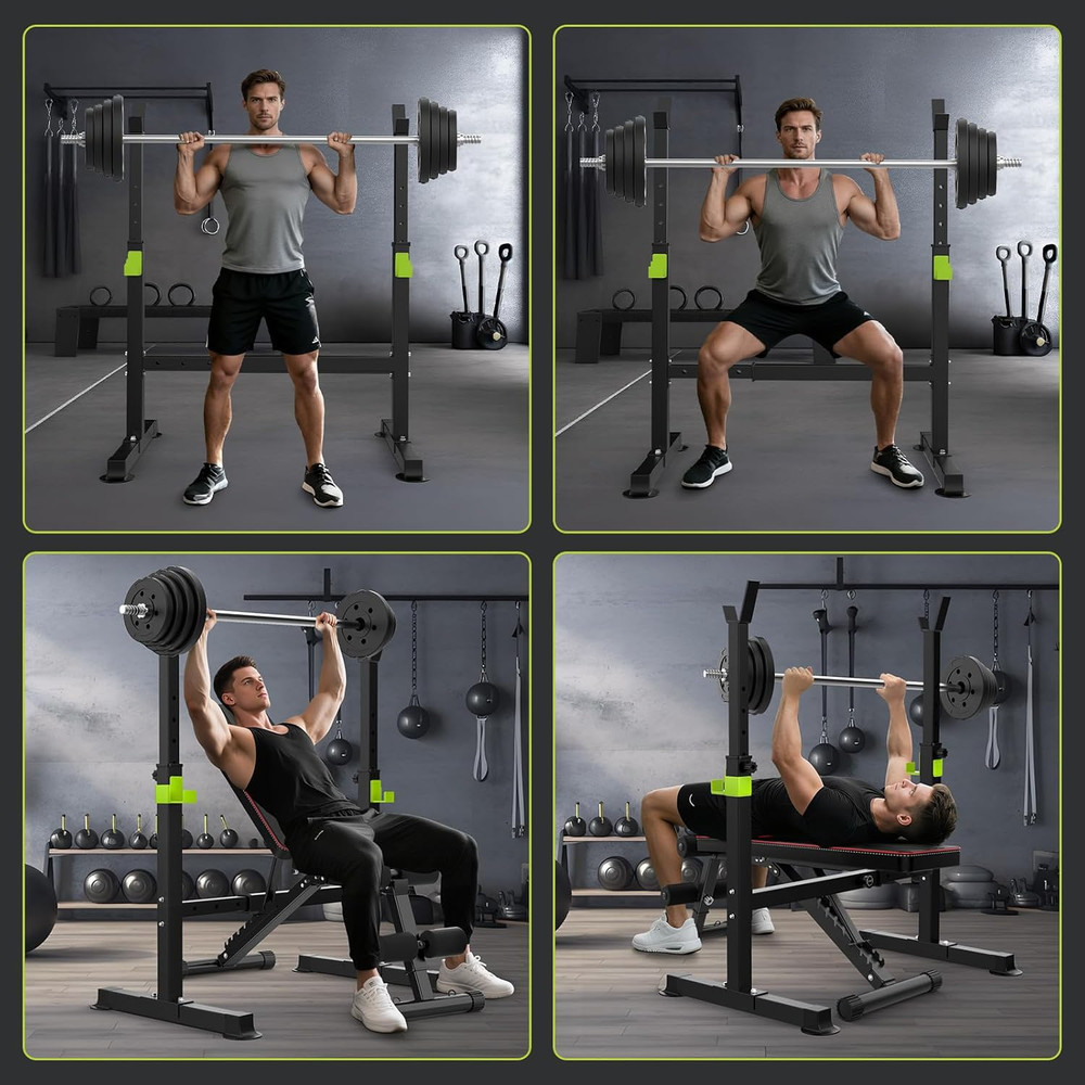 Adjustable Folding Weight Bench for Home Gym, 660 Lbs Capacity Multi-Functional