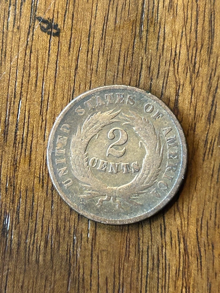 1869 Two Cent Piece VG