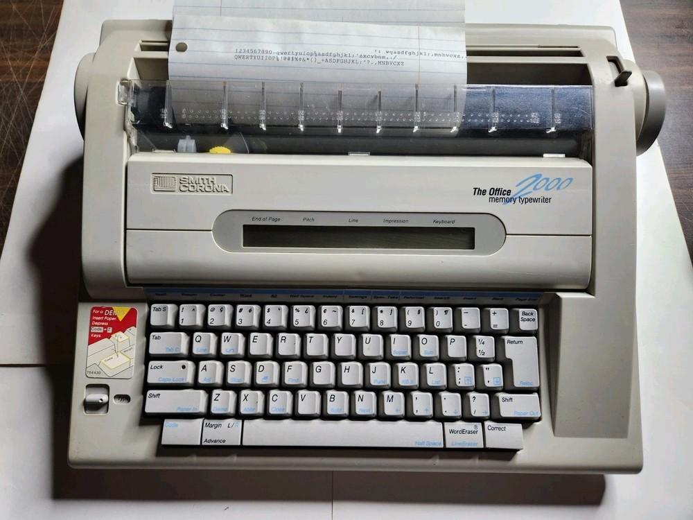 Smith Corona The Office 2000 Memory Typewriter NA5HH Tested
