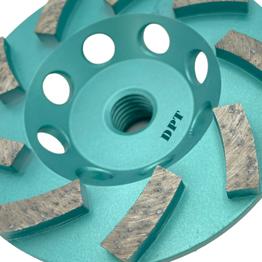 2 PACK 4-1/2" Diamond Cup Wheels for Concrete Angle Grinders 5/8"-11 Thread
