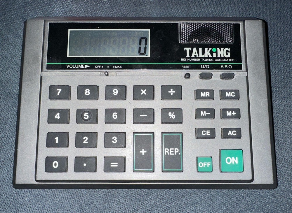 Desk-Top Talking Calculator Low Vision Works