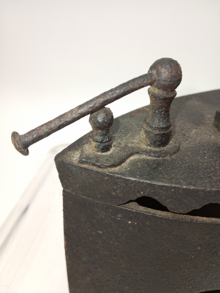 Antique Cast Sad Iron Coal Fired Clothes Press Iron