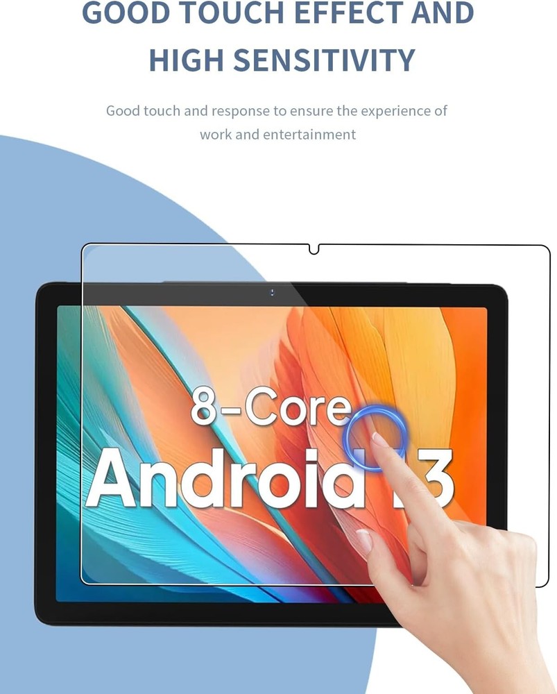 (2Pack) Apolosign EM101A 10.1" Android 13 Tablet Screen Protector Tempered Glass