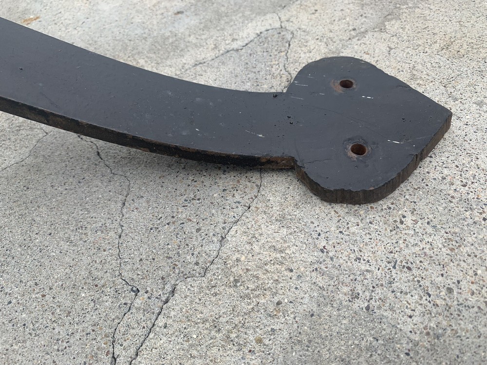 Vintage HUGE 44” Gate Handle Pull Blacksmith Steel Farmhouse Primitive Craftsman