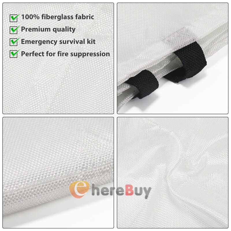 Large Fire Blanket Fireproof For Home Kitchen Office Caravan Emergency Safety
