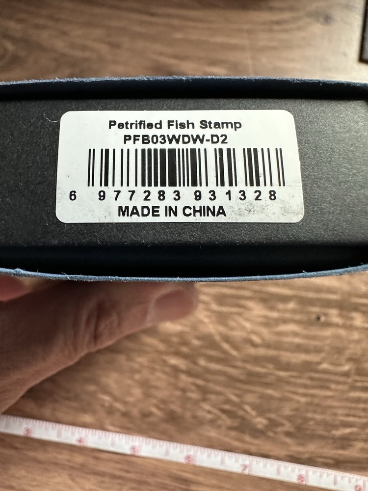 Petrified Fish PFB03 Stamp,D2 Stonewashed Blade G10 Handle Folding knife