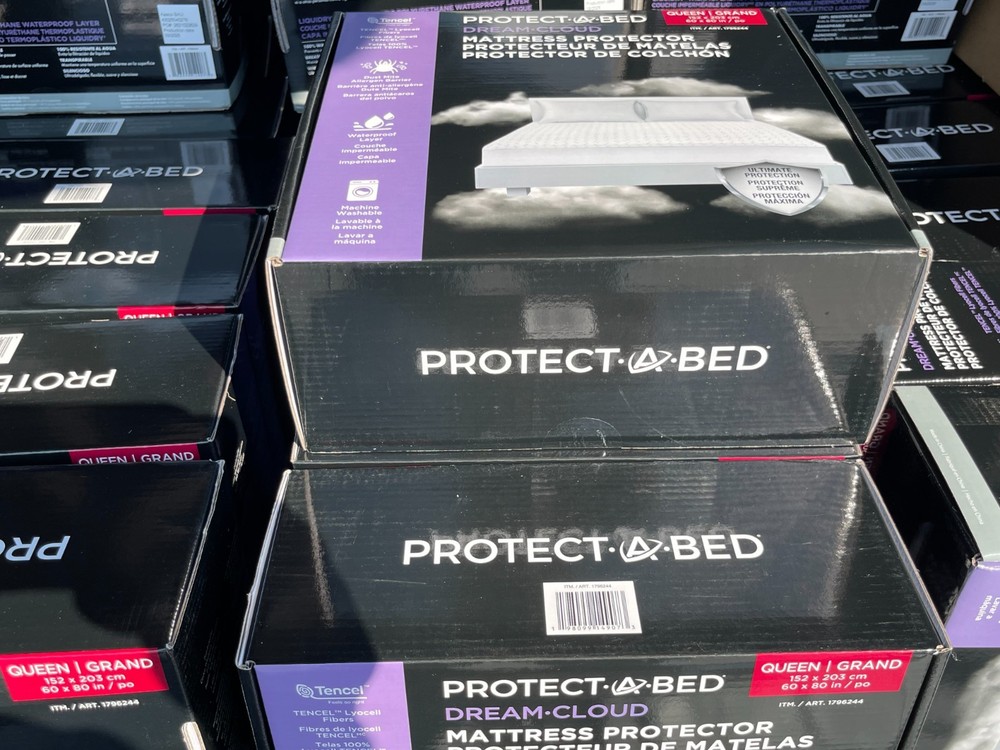 Protect-A-Bed Dream Cloud Mattress Protector Waterproof Breathable Lyocell Top .