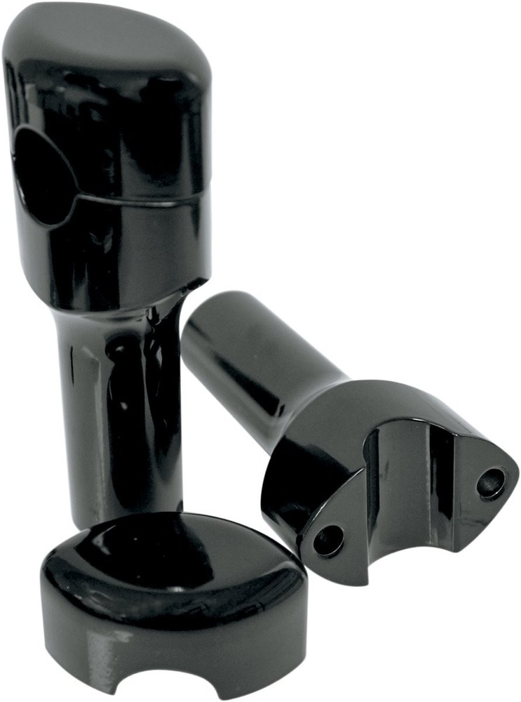 LA Choppers Black Smooth 4" Risers for 1" Handlebars (LA-7402-04B)