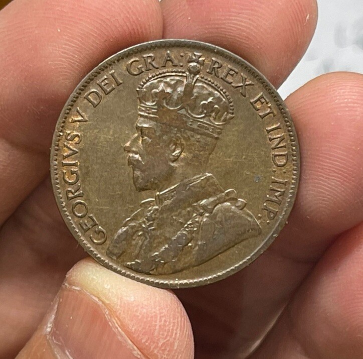 1919 Canada One Cent Coin Great Condition