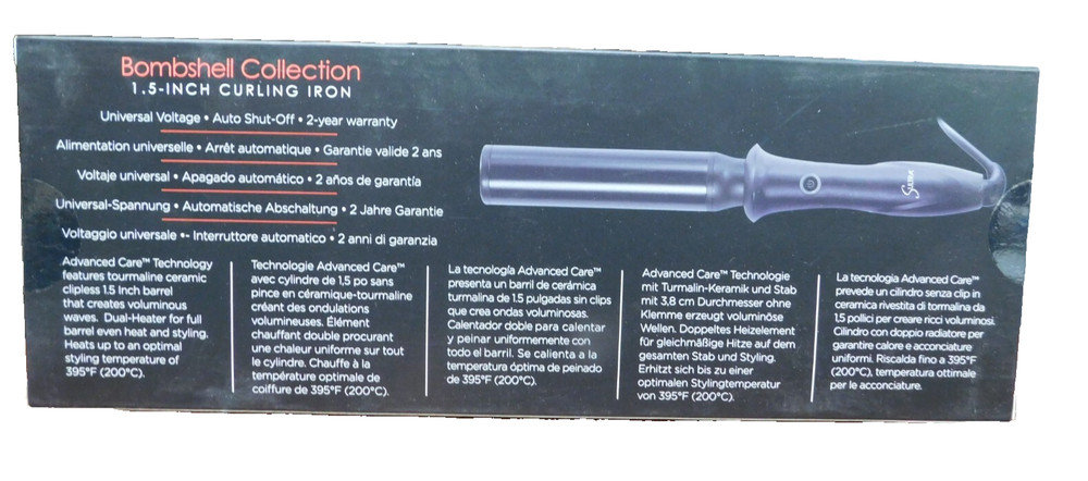 Sultra The Bombshell 1.5" Curling Iron , Black
