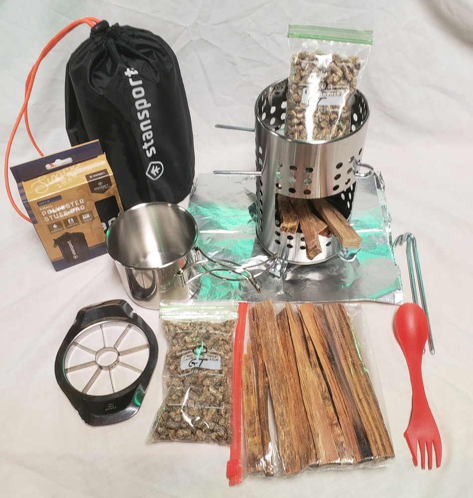 Bug Out Bag Hobo Stove Cooking Kit.