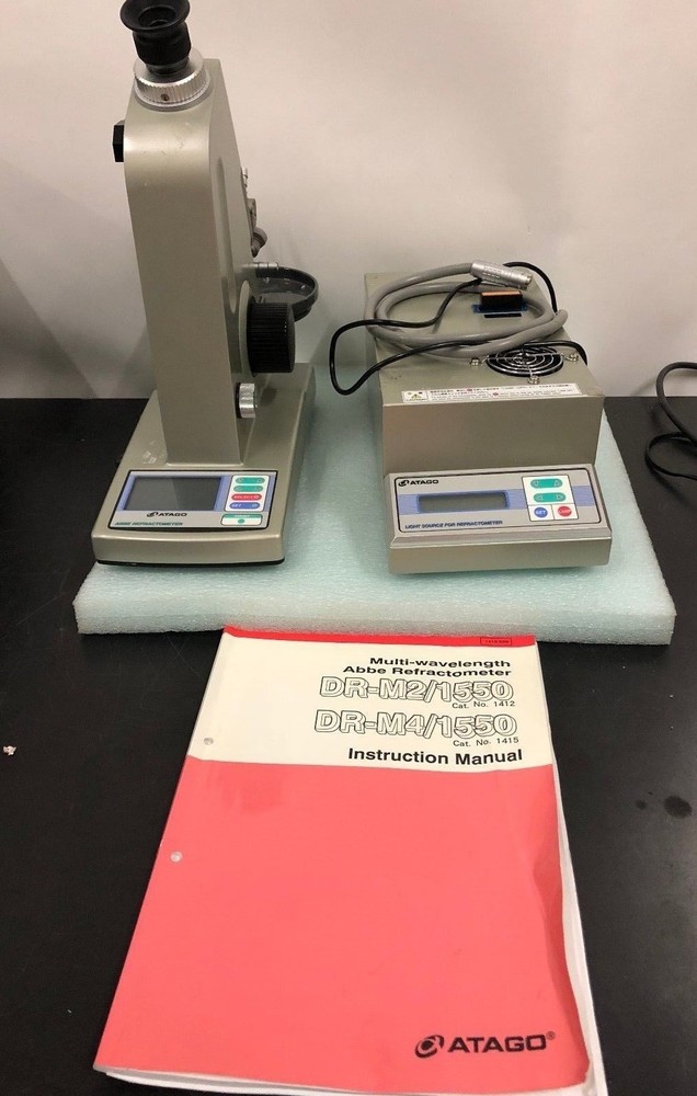 ATAGO DR-M2/1550 ABBE REFRACTOMETER WITH LIGHTSOURCE