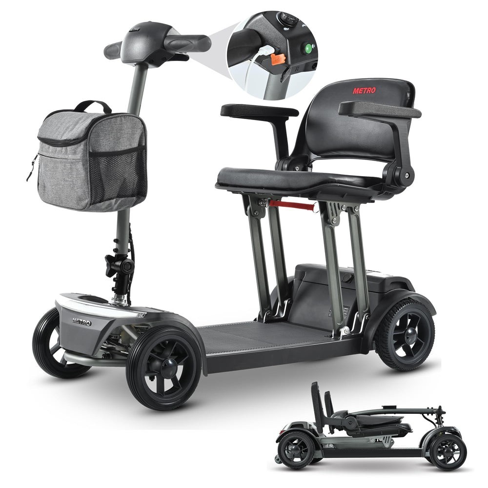 Metro Mobility AIR TRAVELLER Long Range Folding Electric Mobility Scooter