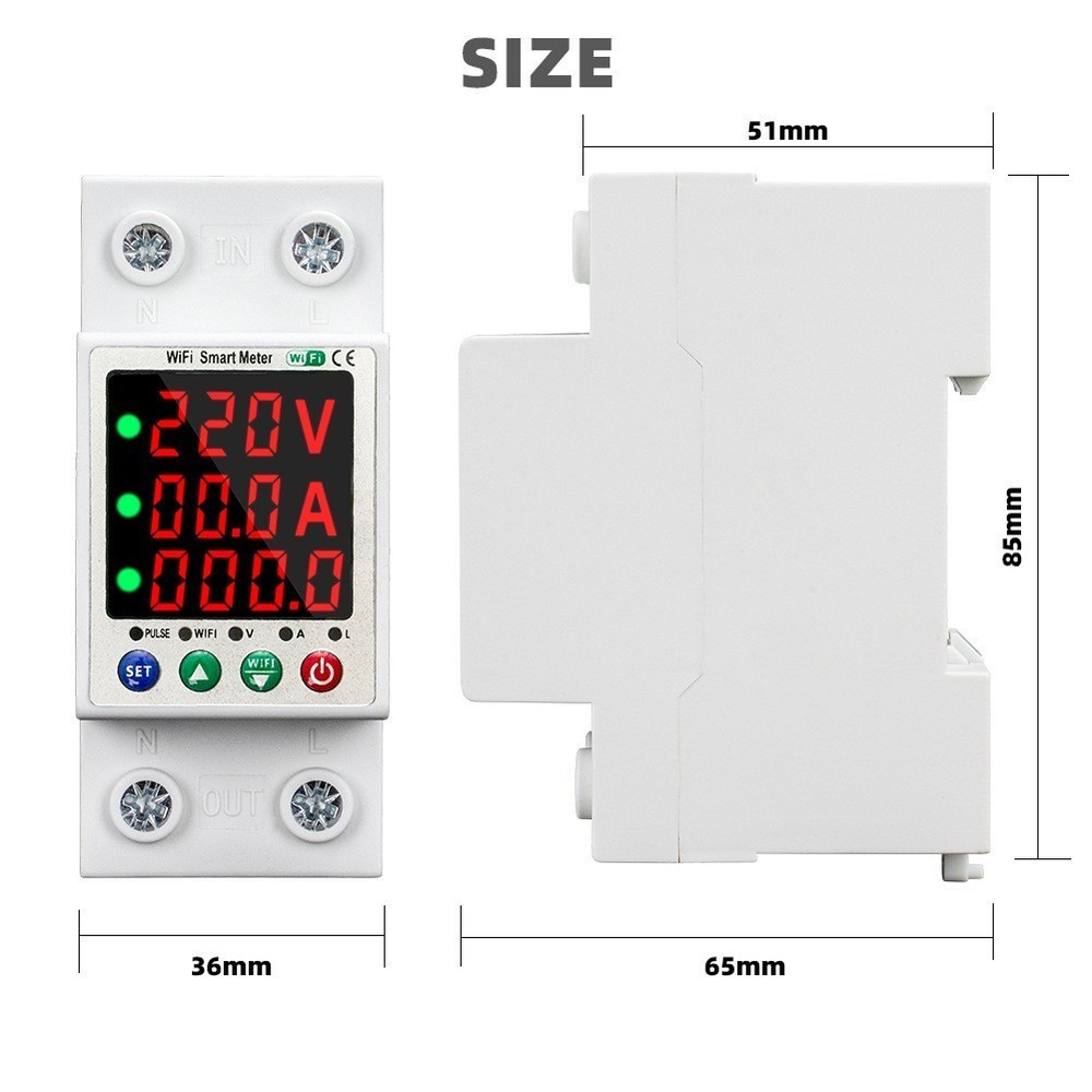 Auto Reset Voltage Protector with Dual Screen and WiFi for Business Use
