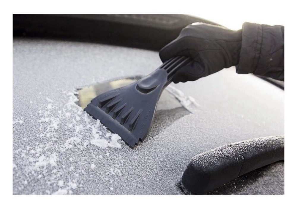 4Pack AUTO DRIVE 9" Windshield Ice Scraper Ripper Ergonomic 4” Wide Blade Bundle