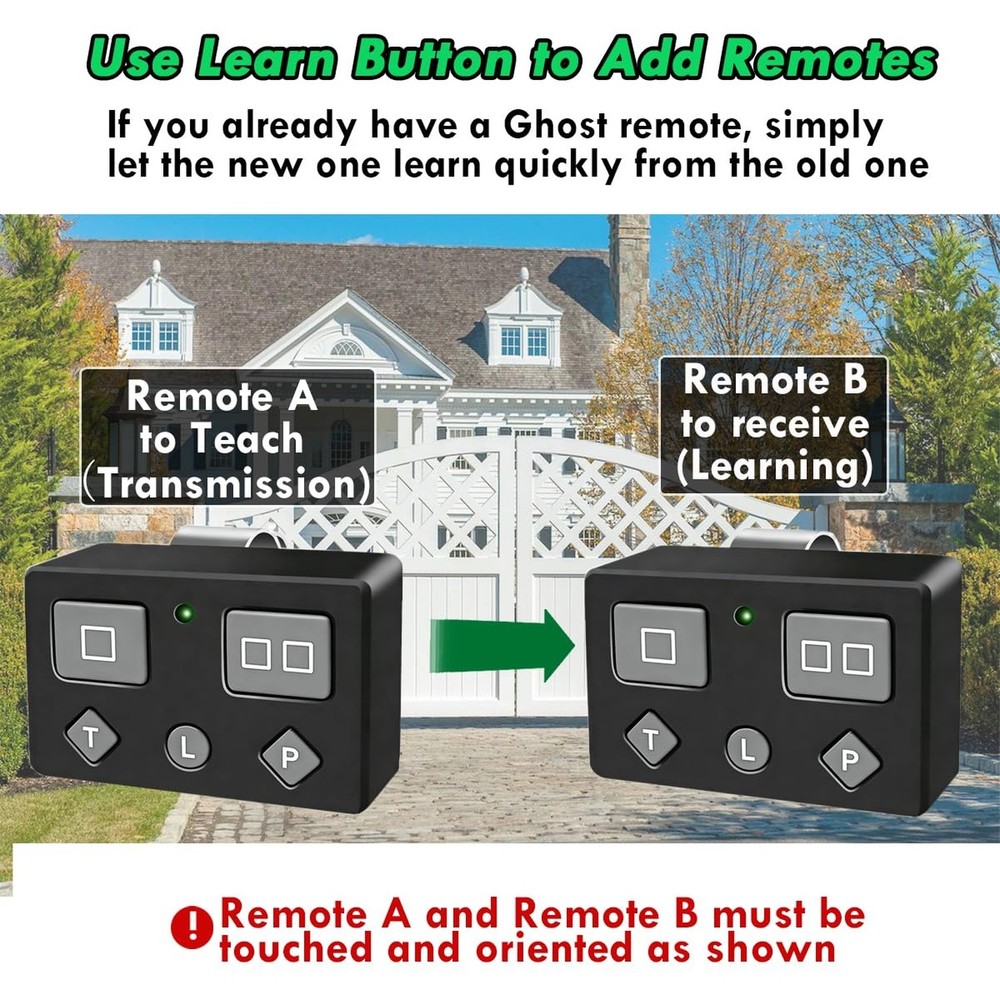 AXP1 AXS1 Gate Opener Remote Transmitter, 5-Button, 3-Button Remote Transmitt...