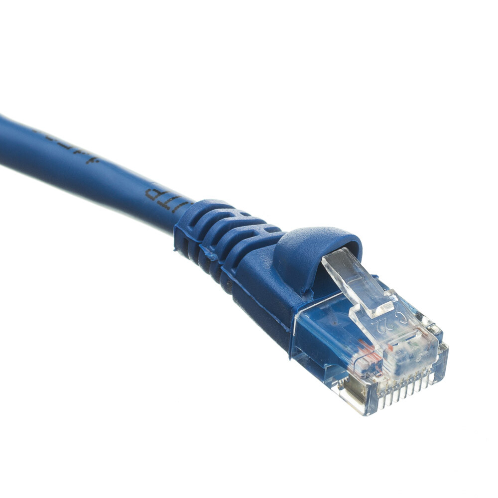 Snagless Shieled 7 Foot Cat5e Blue Network Ethernet Patch Cable