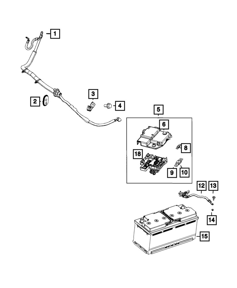 Genuine Mopar Fuse Box 68283344AB