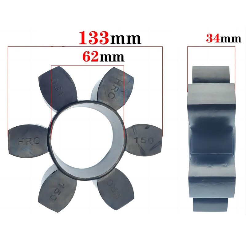 1PCS For HRC-150 Rubber Element Black Coupling Insert HRC-150