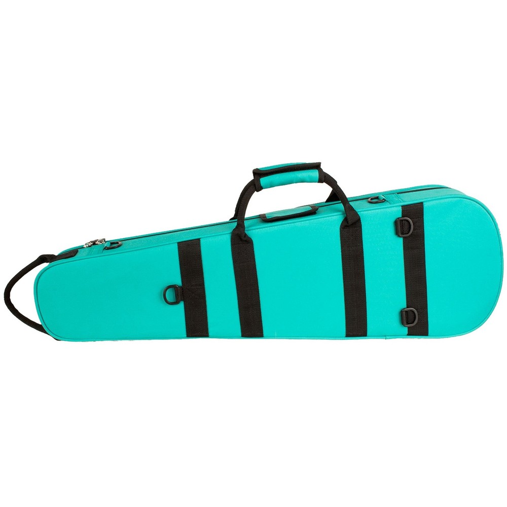 MAX Shaped Violin Case Lightweight EPS Foam Neck Support Padded Interior Back...