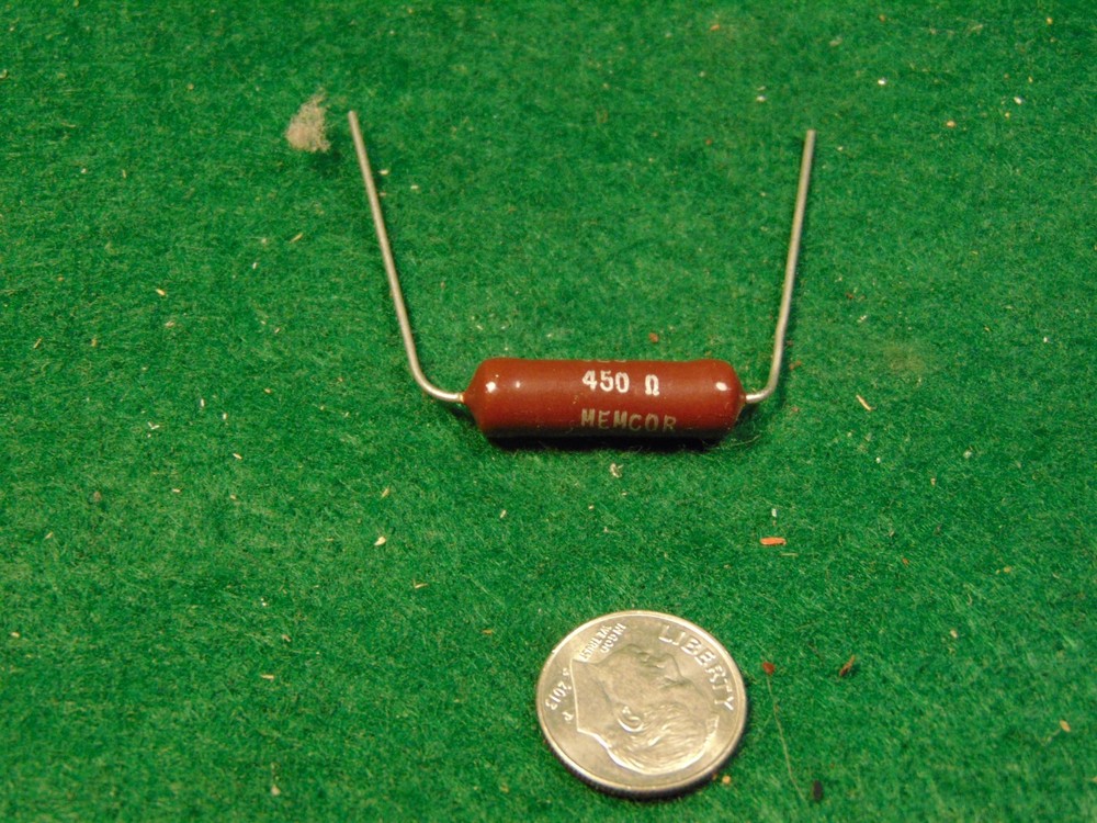 Memcore 450 OHM Fixed 5 WATT CERAMIC WIREWOUND RESISTOR NOS