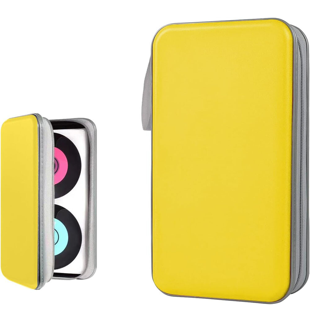 72 Capacity CD/DVD Case Holder Portable Wallet Hard Plastic Protective Storage