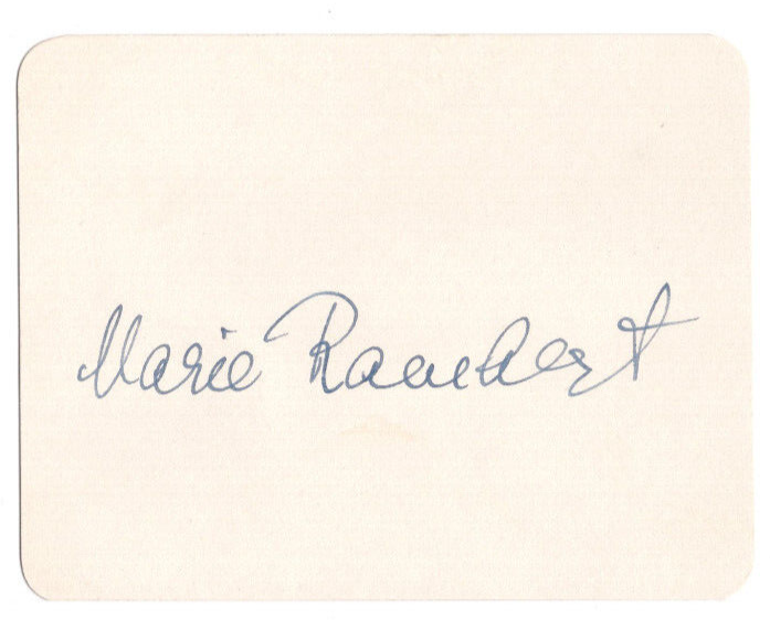 Marie Rambert Signed Card 1964 /Autographed Ballet Dancer