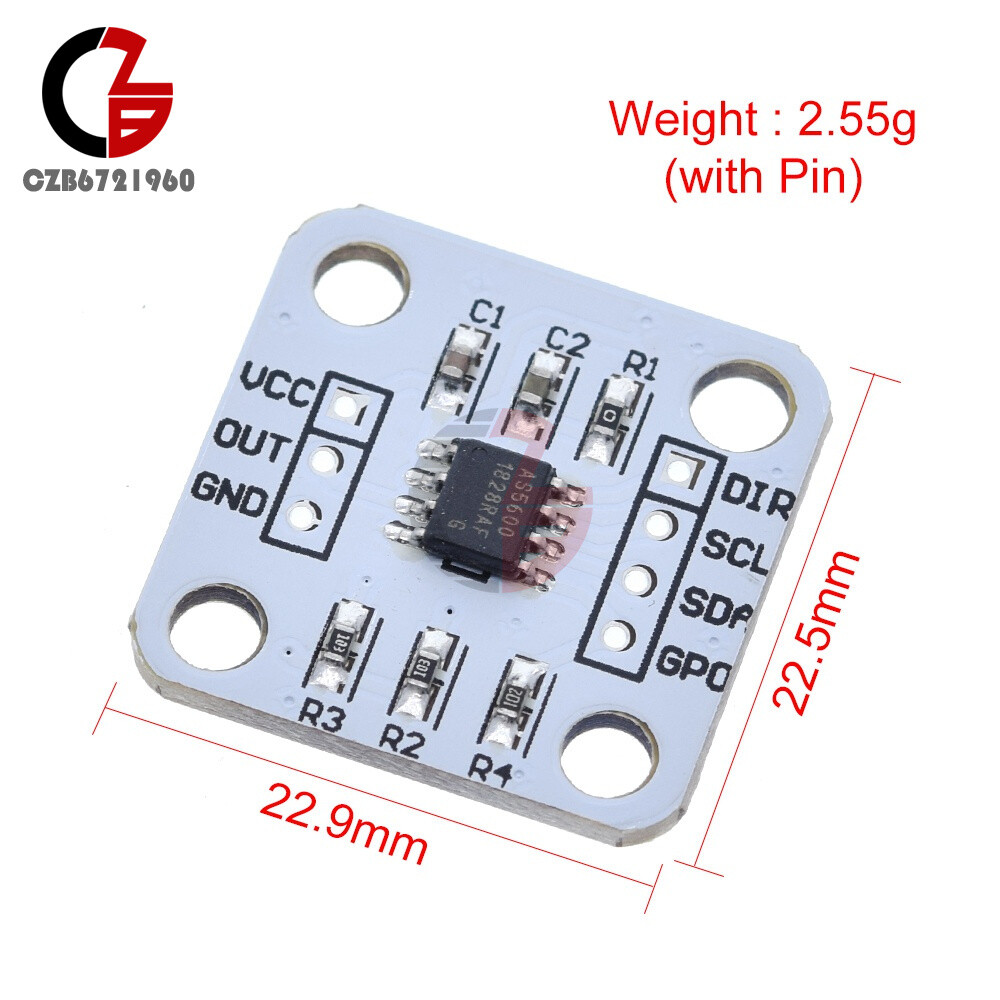 AS5600 Magnetic Encoder Magnetic Induction Angle Measurement Sensor IIC Module