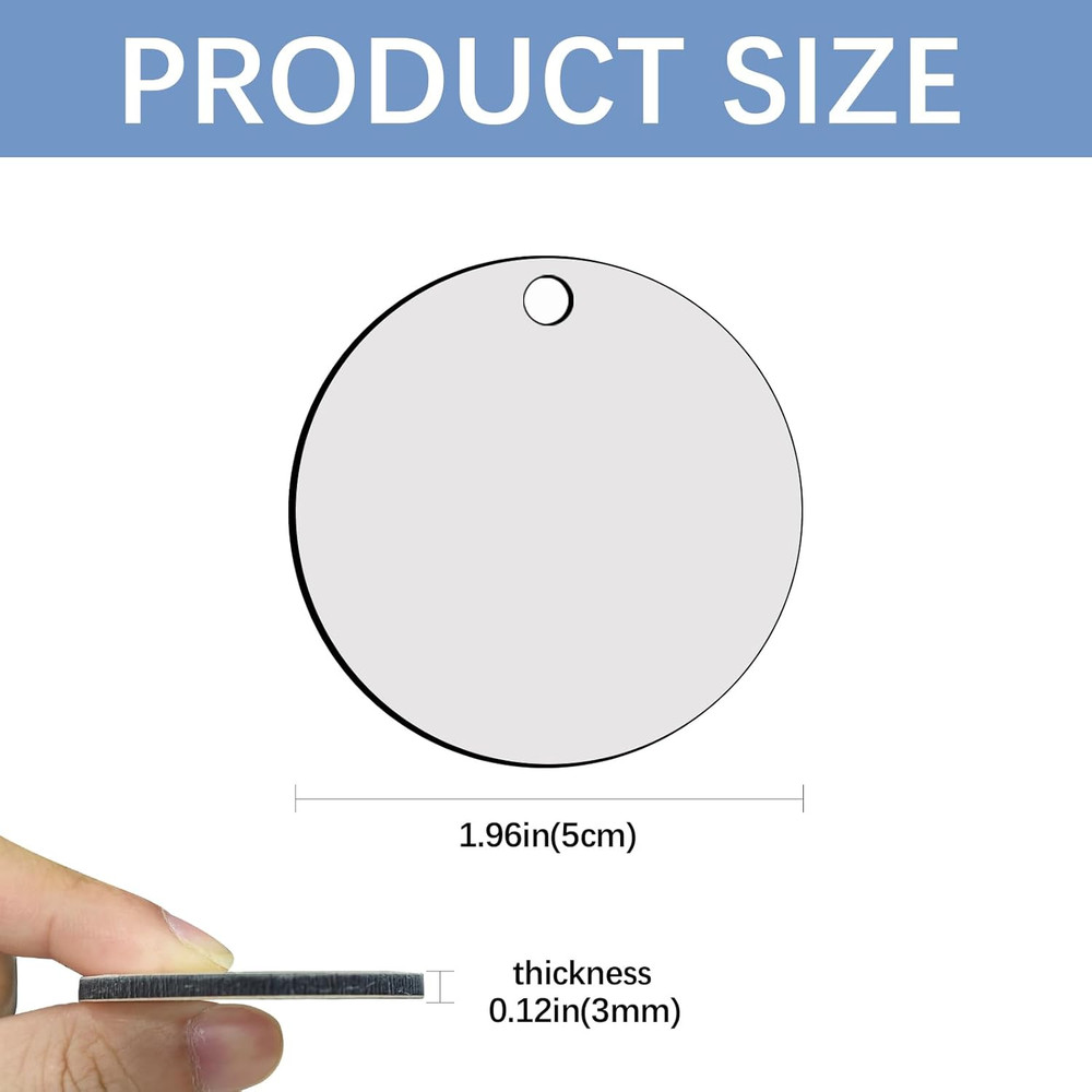 240Pcs Sublimation Keychain Blanks Double Sides 80 MDF Sublimation Keychains Bla