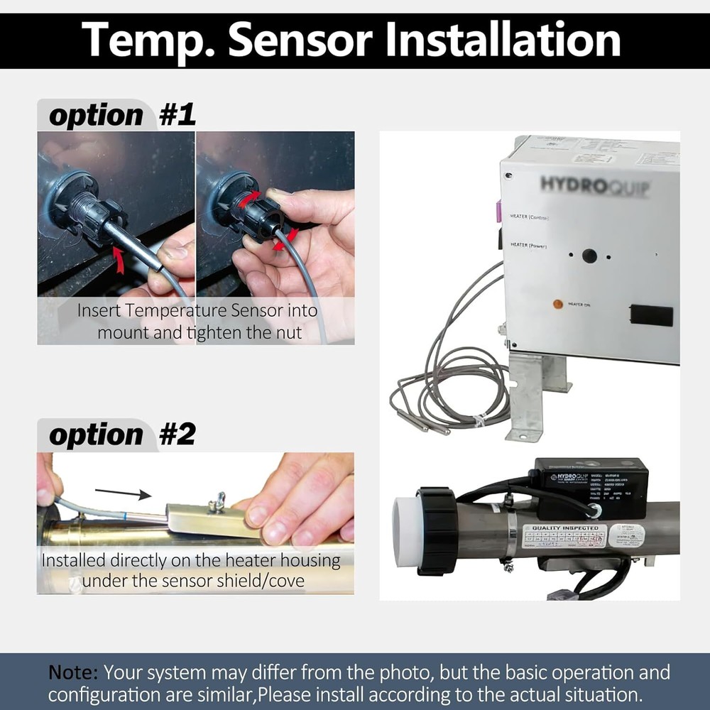 Sensor Assembly 25-175-0337 with Temp and Hi-Limit Sensor Fit for Balboa Systems