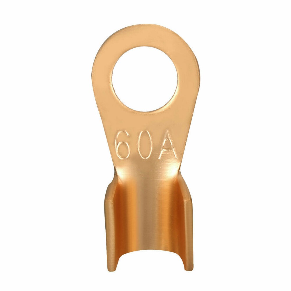 10pc OT-60A Open-End Copper Ring Cable Connector Passing Through Terminal #
