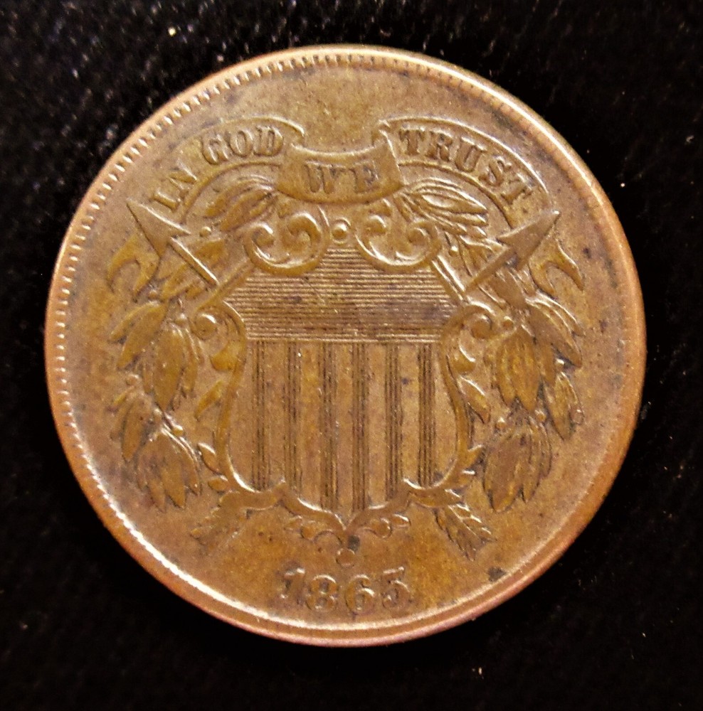 1865 2 Cents. High Grade!!!