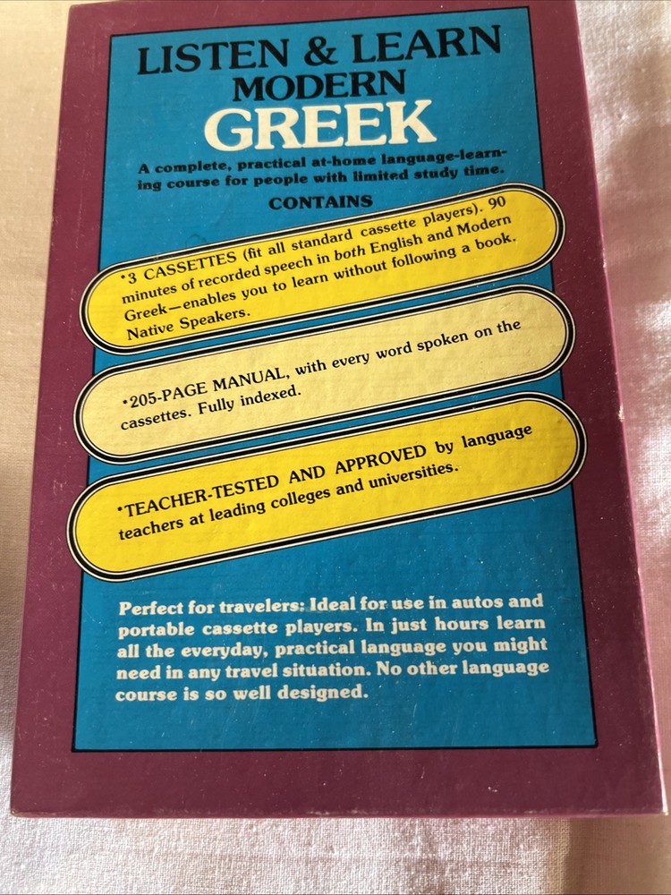 Listen and Learn Modern Greek A Complete Practical At Home Language Learning