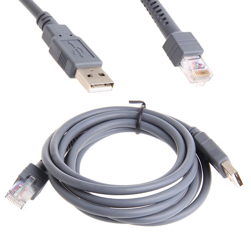 1-Pack USB Cable for Symbol LS2208 LS4208 DS6708 Barcode Scanner