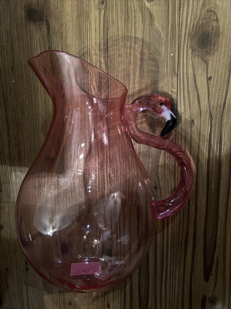 Summertime Flamingo Plastic Pitcher, 3 Quart
