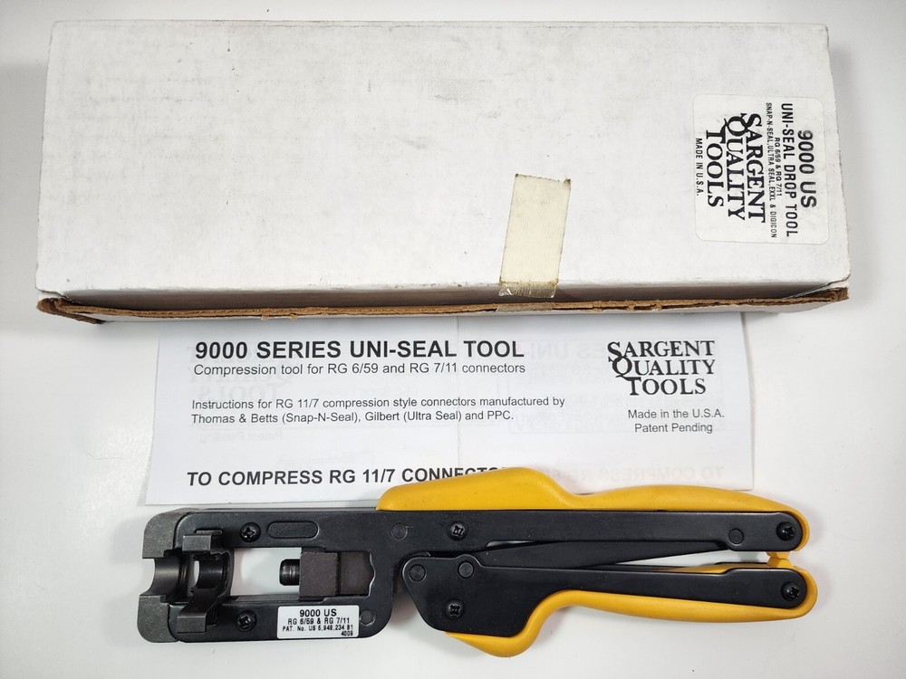 Sargent 9000 US RG6/59/11 Uni-Seal Compression Tool