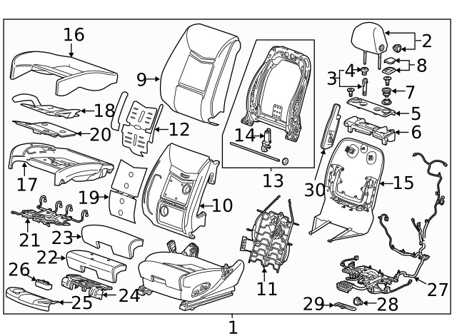 Genuine GM Headrest 84153272