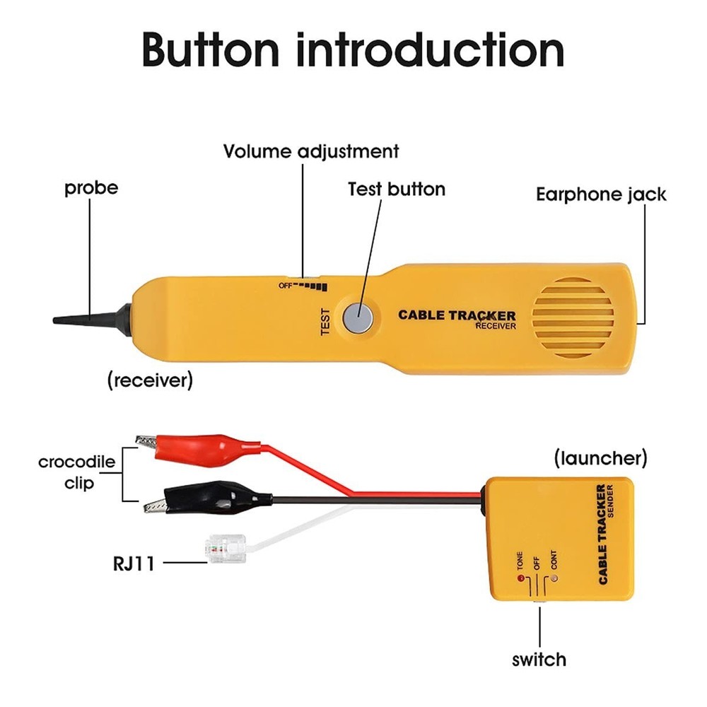 Tone Generator & Probe Kit - Essential Tool for Cable and Phone Line Testing