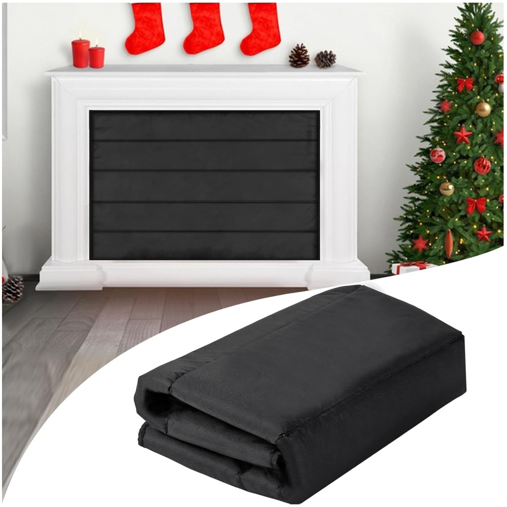 Fireplace Draft Stopper | Energy Saving Magnetized Cover