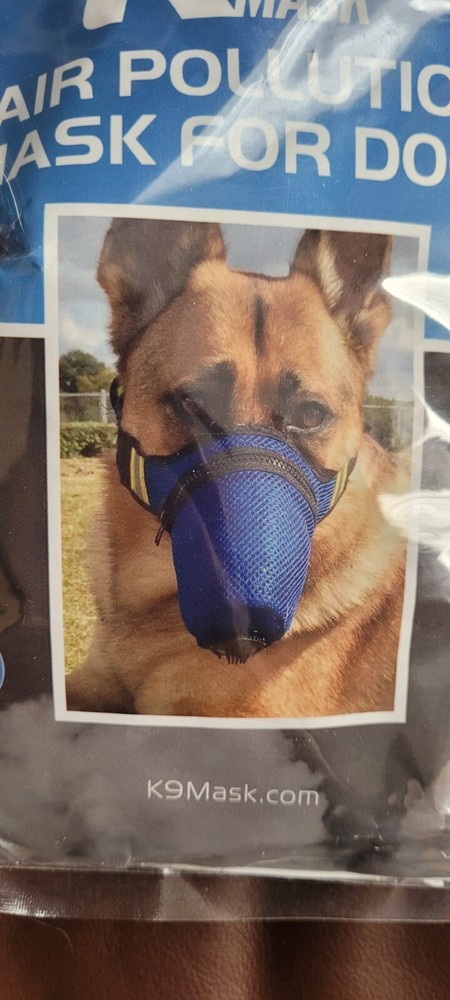 Cozy Quick Muzzle Four Flags Size M Blue K-9 Mask Dog