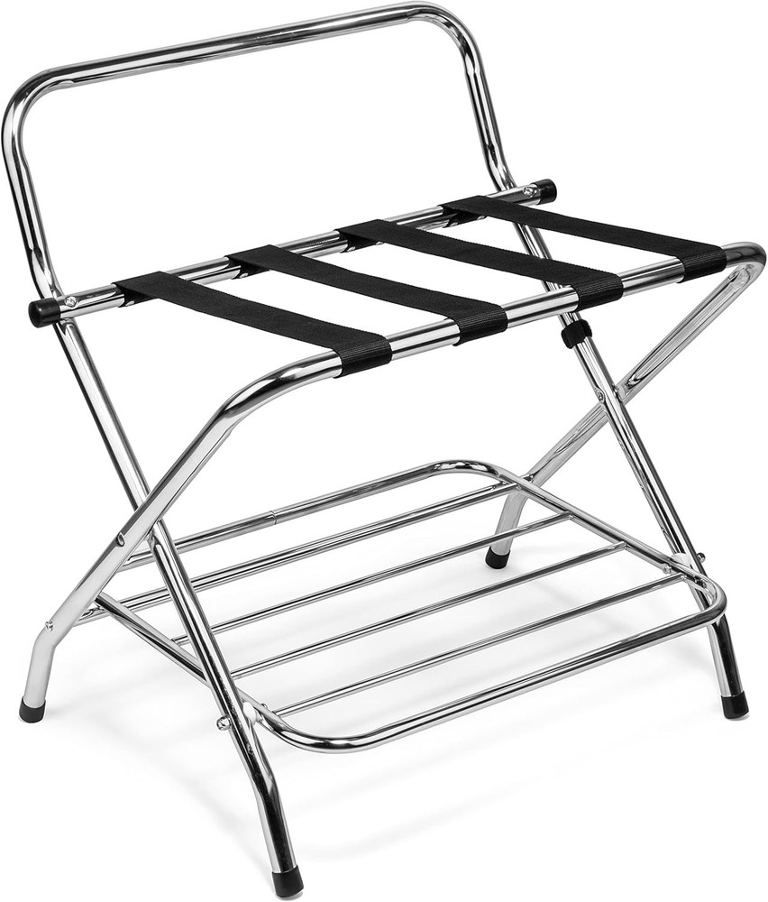 USTECH - Luggage Rack-Double Tier with High Back
