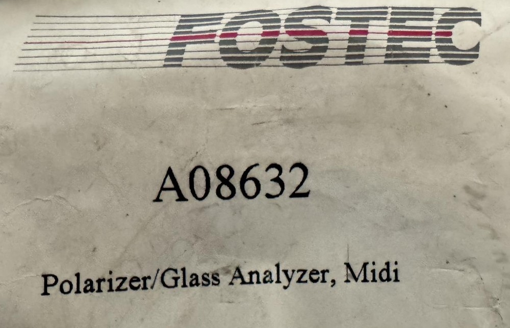 Fostec A08632 Polarizer Glass Analyzer Midi