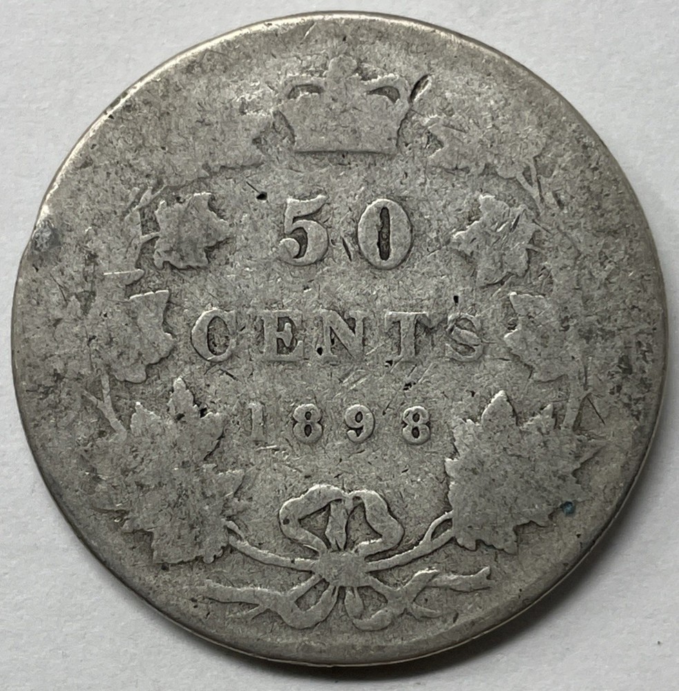 1898 Canada 50 Cent, AG Condition. C-2993