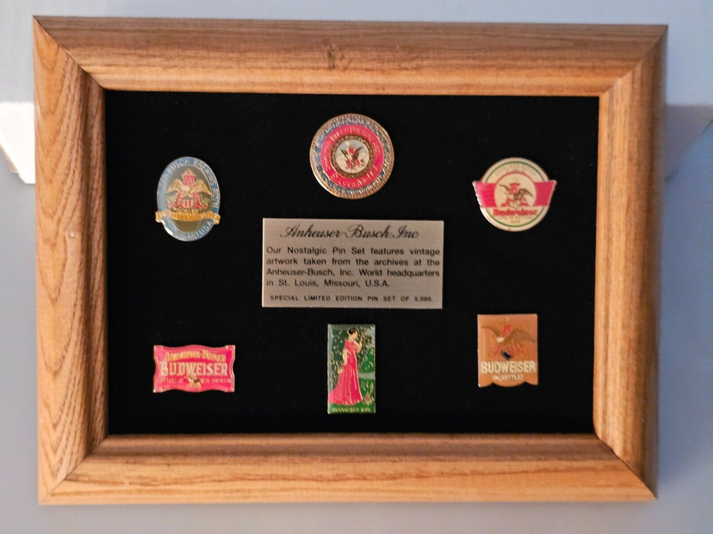 Anheuser Busch Inc. Nostalgic Pin Set - Limited Edition