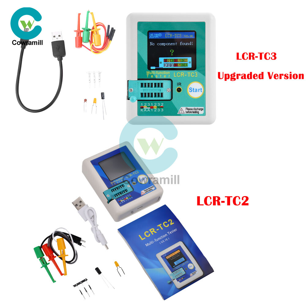 Upgrad LCR-TC2 LCR-TC3 High Precision Transistor Tester Diode Capacitance Meter