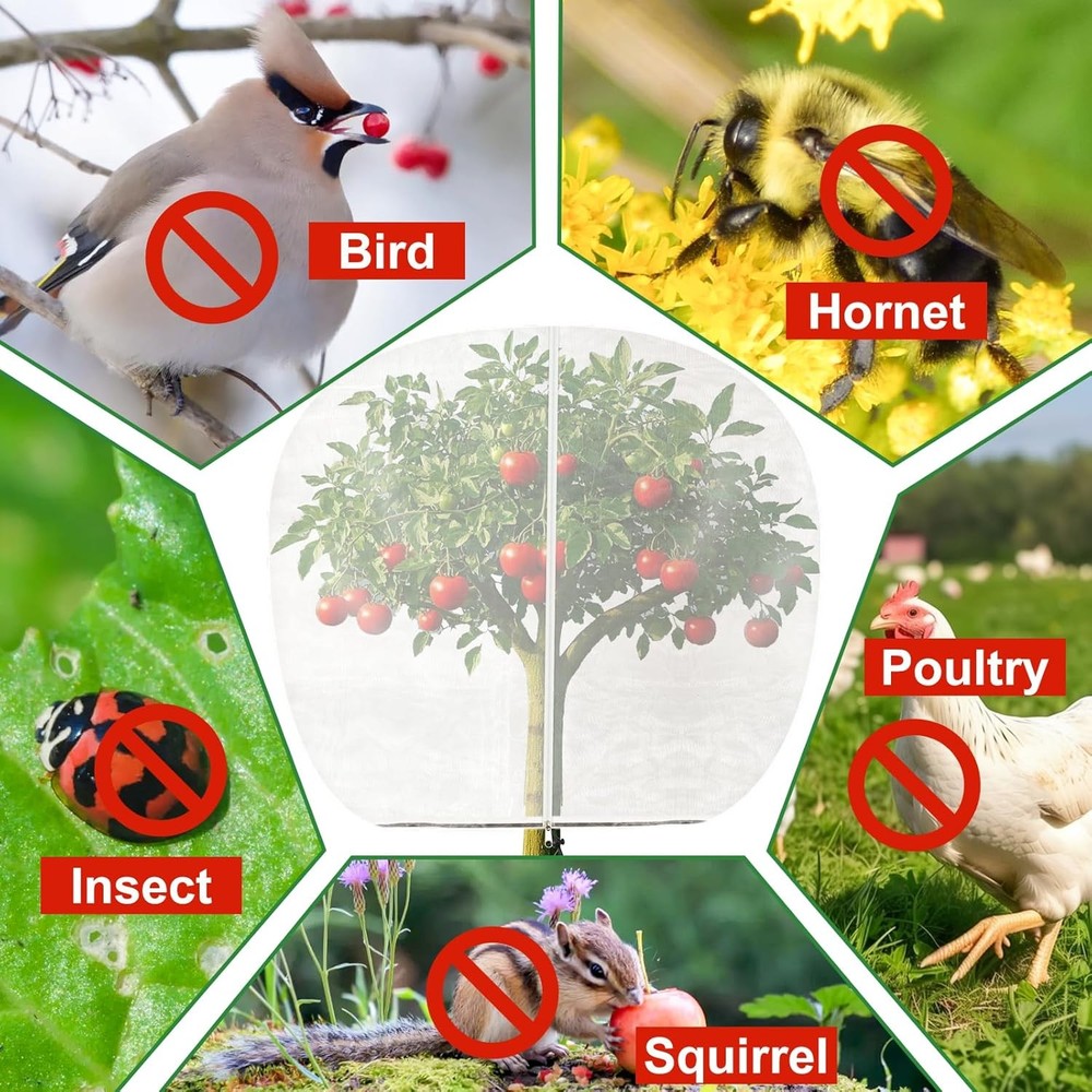 Fruit Tree Garden Protection Netting with Zipper