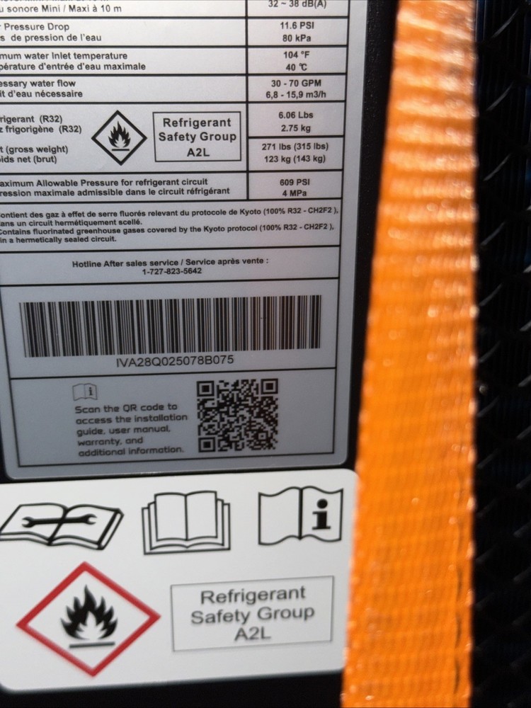 TropiCal T130 Pool Heater Heat Pump